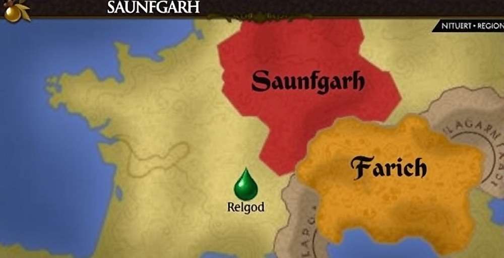 Map of Saunfgarh showing different spice regions in Fennel Chronicles